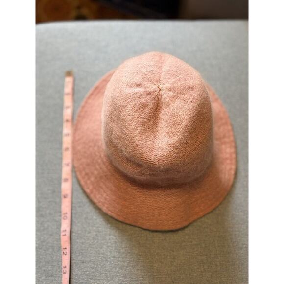 Angora Nylon Vintage Cozy Pink Bucket Hat One Size Old Money - Picture 4 of 7
